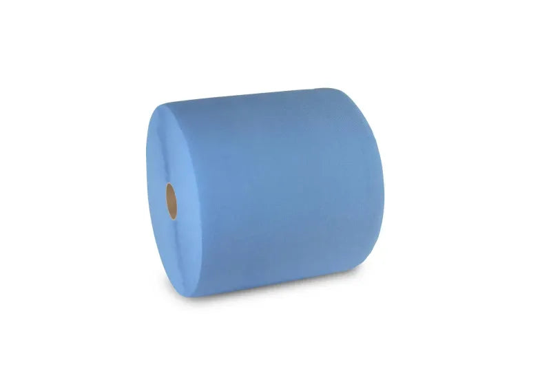 Industrierolle 36 cm, 3-lagig, blau, 1.000 Blatt, Zellstoff